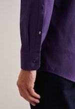 Twill Flanellhemd in Regular mit Kentkragen in Lila |  Seidensticker Onlineshop