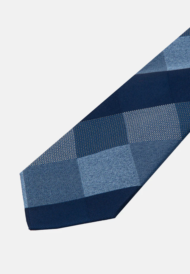 Large (7cm) Tie Check in Medium Blue |  Seidensticker Onlineshop