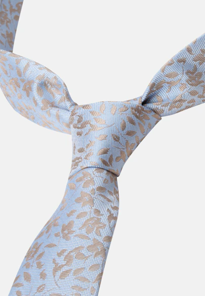 Schmal (5cm) Krawatte Floral in Mittelblau |  Seidensticker Onlineshop
