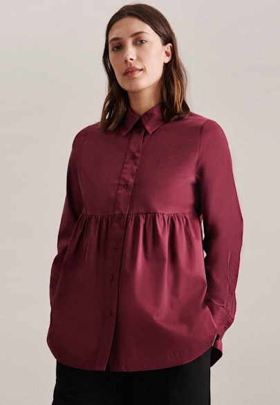 Shirt Blouse Uni in Red |  Seidensticker Onlineshop