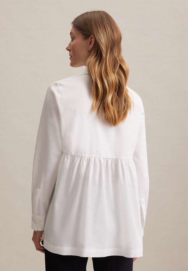 Satin Shirt Blouse in White | Seidensticker Onlineshop