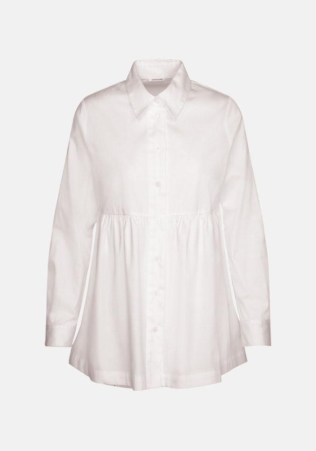 Satin Shirt Blouse in White |  Seidensticker Onlineshop