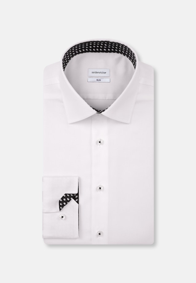 Slim Business Hemd Uni in Weiß |  Seidensticker Onlineshop