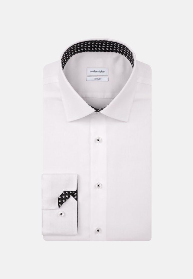 Bügelfreies Struktur Business Hemd in X-Slim mit Kentkragen in Weiß |  Seidensticker Onlineshop