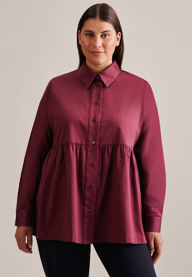 Grande taille Kraag Shirtblouse in Rood | Seidensticker Onlineshop