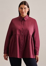 Grande taille Collar Shirt Blouse in Red |  Seidensticker Onlineshop