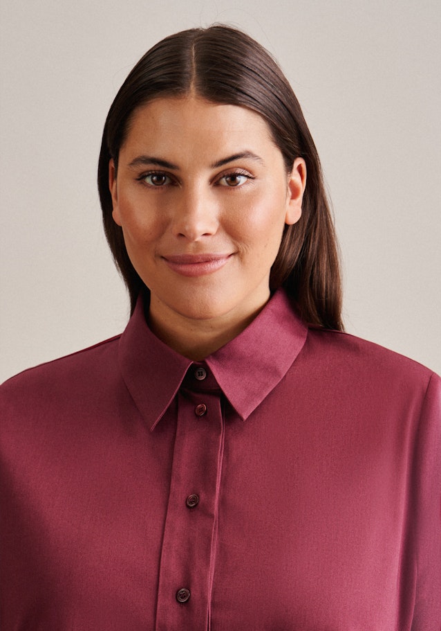 Grande taille Collar Shirt Blouse in Red |  Seidensticker Onlineshop