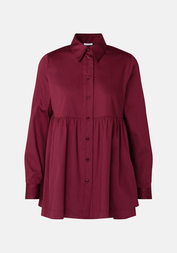 Grande taille Kraag Shirtblouse in Rood |  Seidensticker Onlineshop