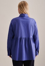 Curvy Kragen Hemdbluse Regular in Mittelblau |  Seidensticker Onlineshop