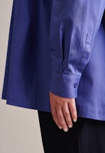 Curvy Kragen Hemdbluse Regular in Mittelblau |  Seidensticker Onlineshop