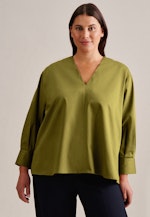 Curvy V-Neck Tunika Regular in Grün |  Seidensticker Onlineshop