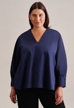 Curvy V-Neck Tunika Regular in Dunkelblau |  Seidensticker Onlineshop