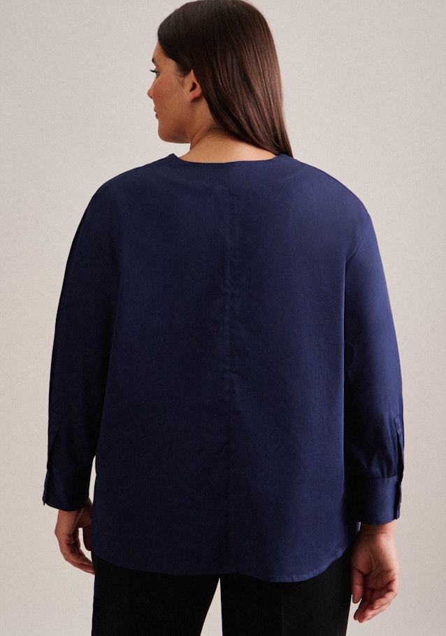 Grande taille V-Neck Tunic in Dark Blue |  Seidensticker Onlineshop