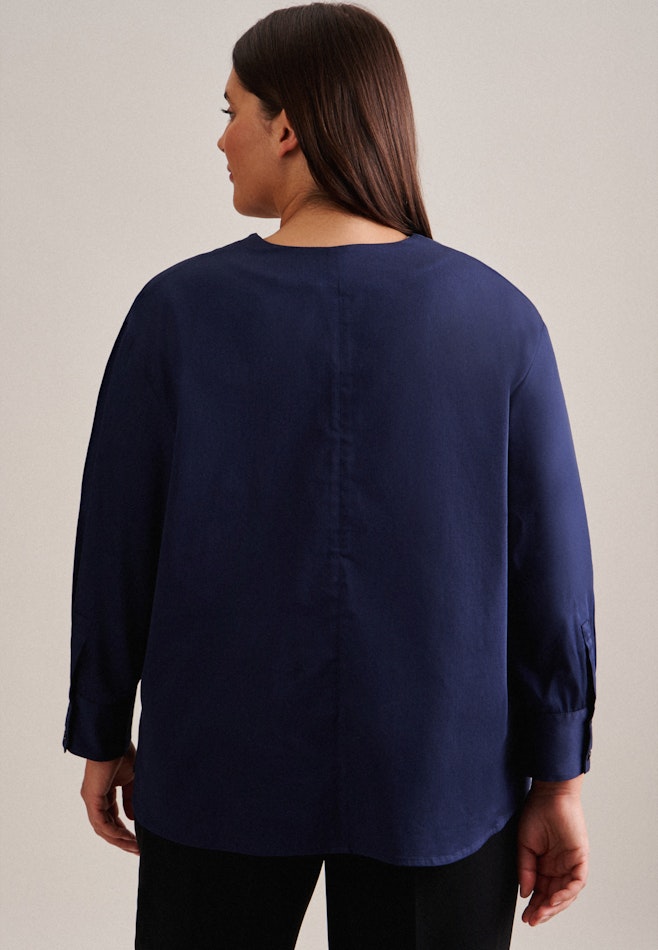 Curvy V-Neck Tunika Regular in Dunkelblau | Seidensticker Onlineshop