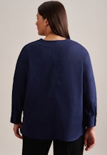 Curvy V-Neck Tunika Regular in Dunkelblau |  Seidensticker Onlineshop