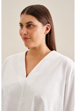 Curvy V-Neck Tunika Regular in Weiß |  Seidensticker Onlineshop