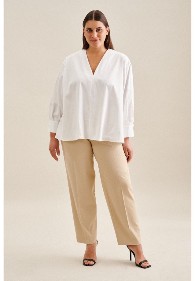 Grande taille V-Neck Tunic in White |  Seidensticker Onlineshop