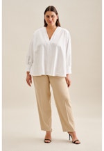 Curvy V-Neck Tunika Regular in Weiß |  Seidensticker Onlineshop