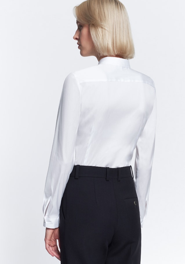 Hemdbluse Uni in Weiß | Seidensticker Onlineshop