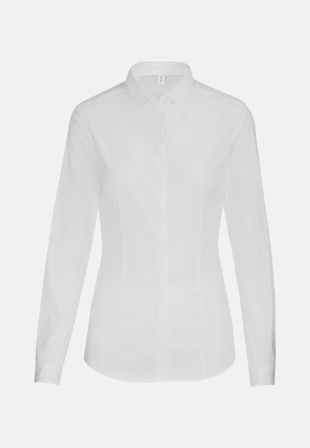 Hemdbluse Uni in Weiß |  Seidensticker Onlineshop