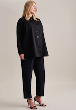 Longbluse Uni in Schwarz |  Seidensticker Onlineshop