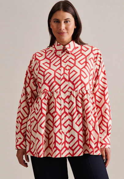 Shirt Blouse Print in Pink |  Seidensticker Onlineshop