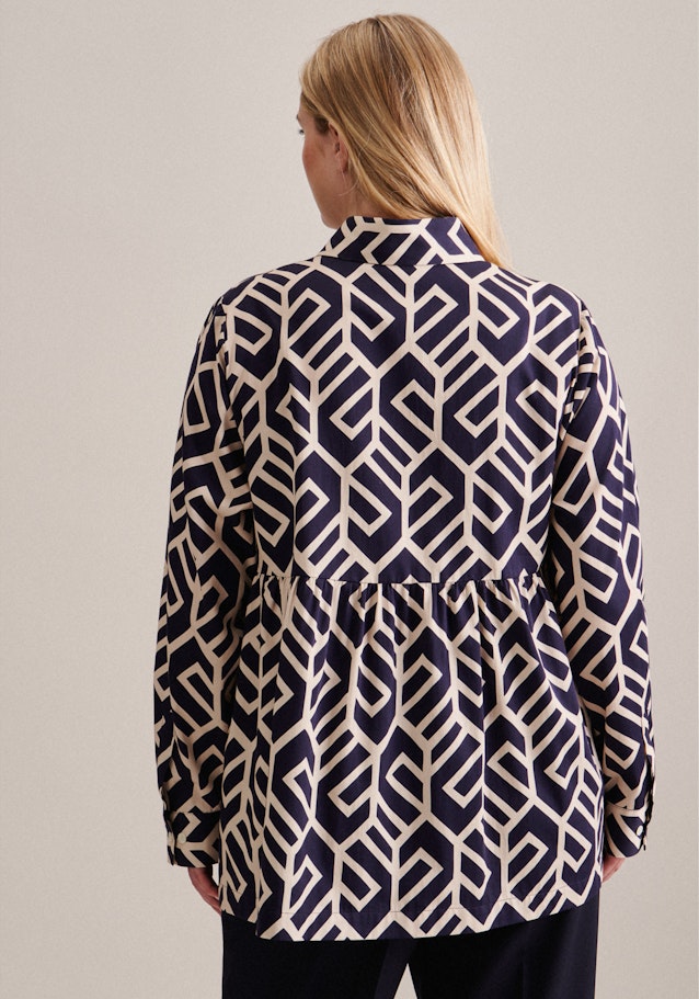 Chemisier Imprimé in Bleu Foncé |  Seidensticker Onlineshop