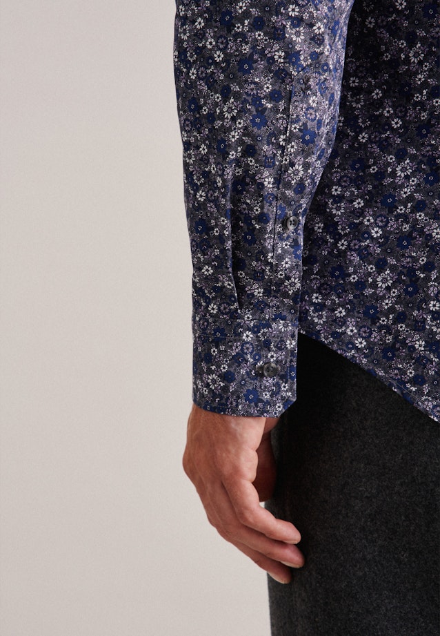 Slim Business shirt Floral in Grey |  Seidensticker Onlineshop