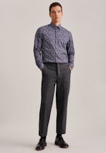 Business Shirt in Slim with Kent-Collar in Grey |  Seidensticker Onlineshop