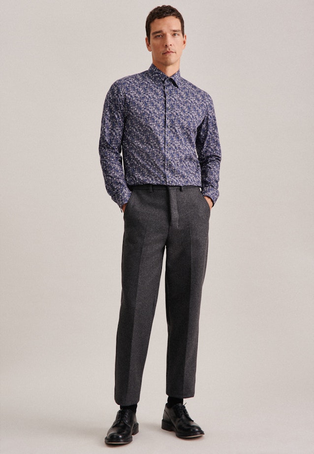Slim Business shirt Floral in Grey |  Seidensticker Onlineshop