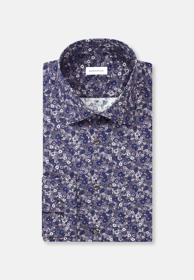 Slim Business Hemd Floral in Grau | Seidensticker Onlineshop