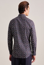 Shaped Business shirt Print in Dark Blue |  Seidensticker Onlineshop