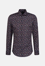 Chemise Business Shaped Popeline Col Kent in Bleu Foncé |  Seidensticker Onlineshop