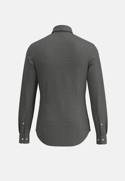 Shaped Business Hemd Druck in Schwarz |  Seidensticker Onlineshop