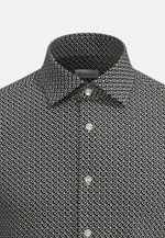 Shaped Business Hemd Druck in Schwarz |  Seidensticker Onlineshop