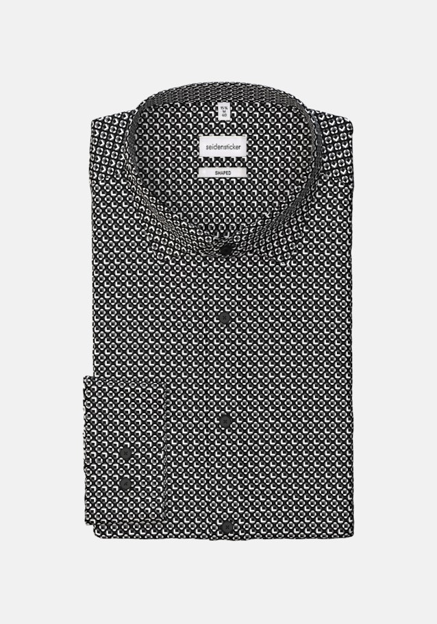Business Shirt in Shaped with Kent-Collar in Black |  Seidensticker Onlineshop
