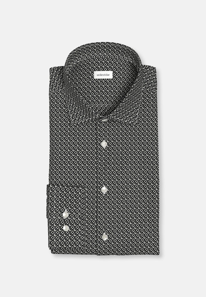 Shaped Chemise d'affaires Imprimé dans Noir | Boutique en ligne Seidensticker