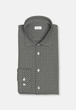 Shaped Business Hemd Druck in Schwarz |  Seidensticker Onlineshop