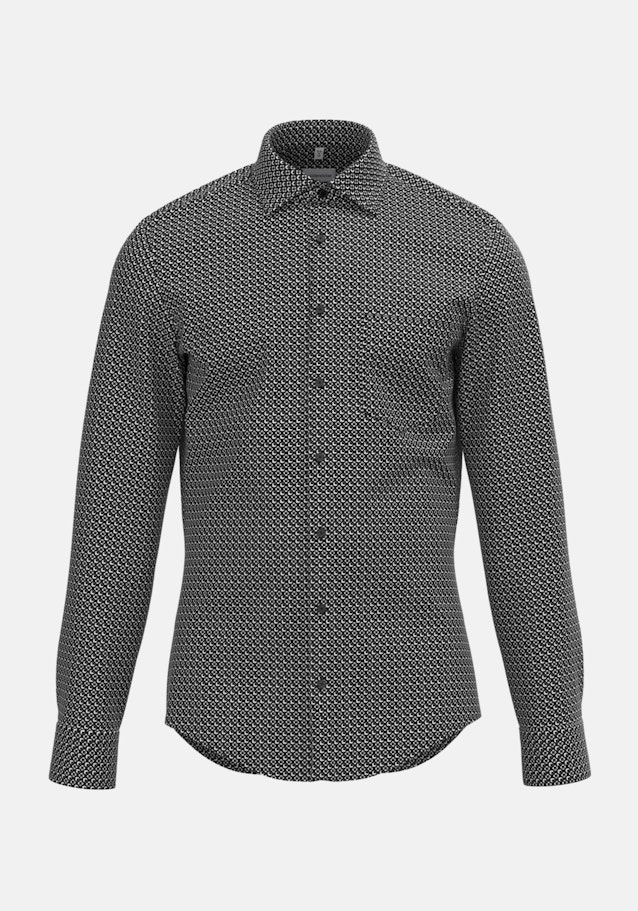 Business Shirt in Shaped with Kent-Collar in Black |  Seidensticker Onlineshop