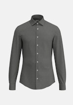 Shaped Business Hemd Druck in Schwarz |  Seidensticker Onlineshop