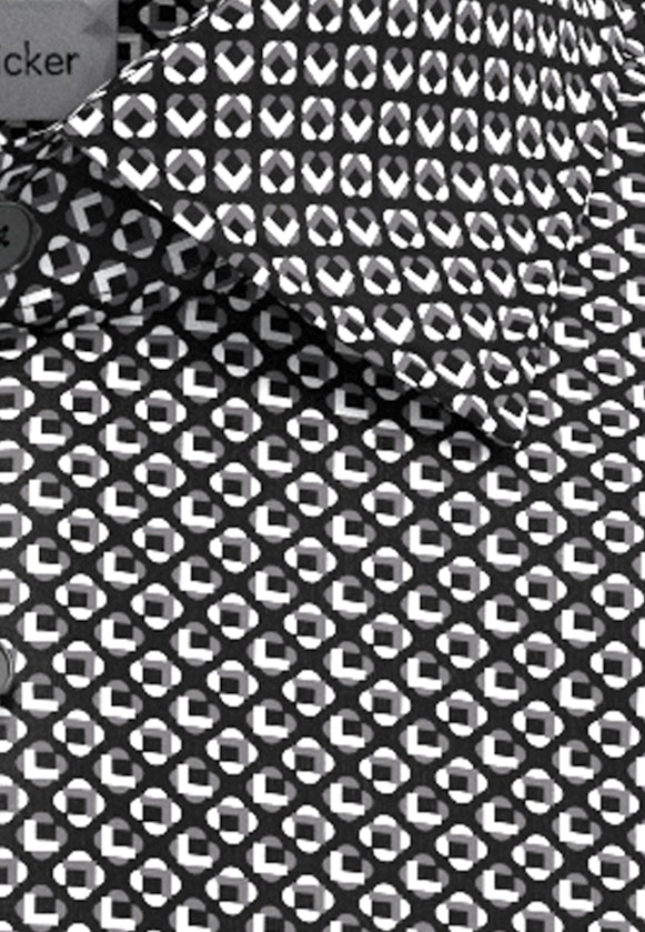 X-Slim Business Hemd Druck in Schwarz |  Seidensticker Onlineshop