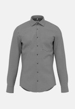 X-Slim Business Hemd Druck in Schwarz |  Seidensticker Onlineshop