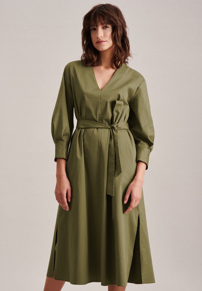 V-Neck Dress in Green | Seidensticker Onlineshop