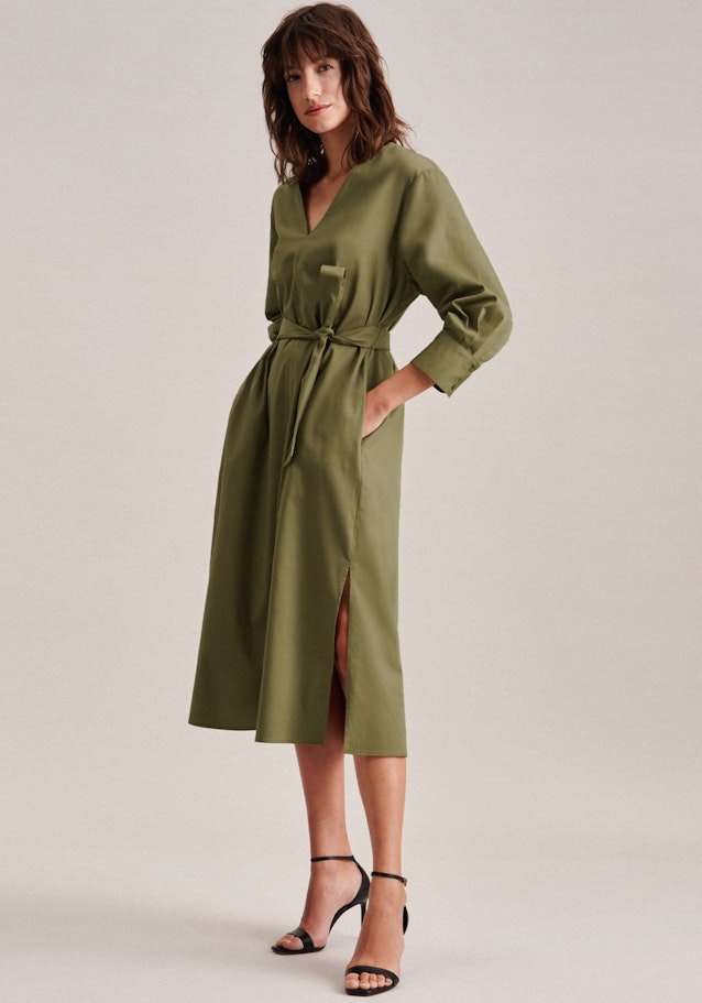 V-Neck Dress in Green |  Seidensticker Onlineshop
