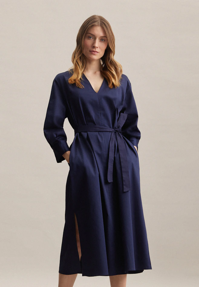 Robe Uni dans Bleu Foncé | Boutique en ligne Seidensticker
