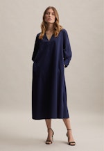 V-Neck Dress in Dark Blue |  Seidensticker Onlineshop