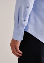 Non-iron Twill Business Shirt in Slim with Kent-Collar in Light Blue |  Seidensticker Onlineshop