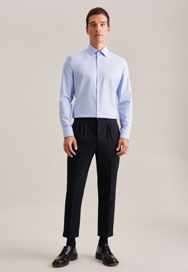 Slim Chemise d'affaires Uni in Bleu Clair |  Seidensticker Onlineshop
