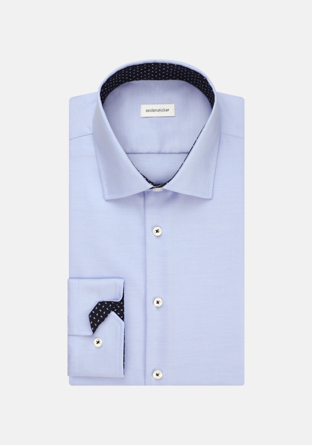 Non-iron Twill Business Shirt in Slim with Kent-Collar in Light Blue |  Seidensticker Onlineshop