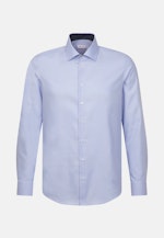 Non-iron Twill Business Shirt in Slim with Kent-Collar in Light Blue |  Seidensticker Onlineshop